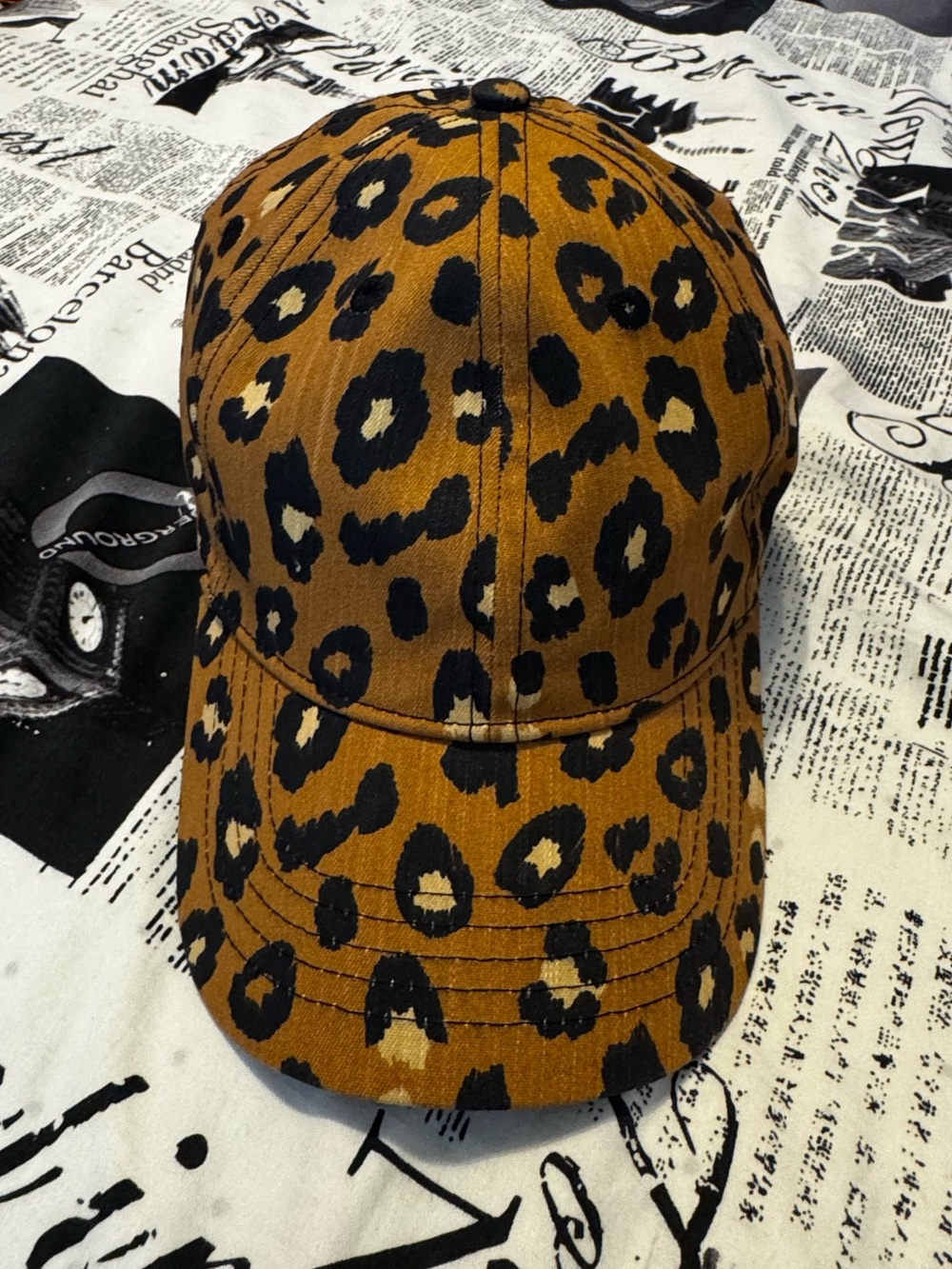 Leopard Print Brown Women's Baseball Cap
